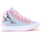 Tênis Infantil Panda Feminino Casual Botinha Menina Glitter Escolar