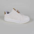 Tênis Infantil Pink Cats Casual Borboleta V5803 Cream Tênis Infantil Pink Cats Casual Borboleta V5803 Cream