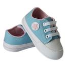 Tenis Infantil Star Baby Menina Confort Estilo Super Luxo Glamour - Azul Claro
