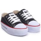 Tênis Infantil WorldColors Lona Platform LPS CRUSH Preto