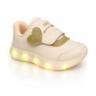 Tênis Kidy Com Luz LED Infantil Flex Light 201213 Marfim Tênis Kidy Com Luz LED Infantil Flex Light 201213 Marfim