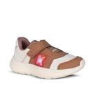 Tenis kidy flex light off white/camel -