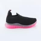 Tênis Kidy Illusion-Tec Infantil Preto/Rosa Neon