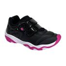 Tênis Kidy Play Respitec com Biju Fashion 71831 Preto/Pink Tênis Kidy Play Respitec com Biju Fashion 71831 Preto/Pink