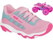 Tenis kidy play respitec rosa/azaleia menina