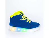 Tênis Kidy Street Star - Azul/Amarelo Neon Tênis Kidy Street Star - Azul/Amarelo Neon