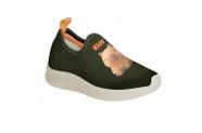 TENIS KIDY ULTRA FLEX VERDE MILITAR/LARANJA Kidy