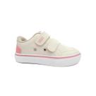 Tenis Klin Infantil Freestyle Mini 260059 Off White/Rosa/Azul