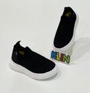 Tênis Klin Next Mini Infantil Preto Knit Slip-On