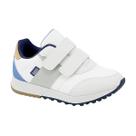 Tênis Klin Walk Mini 216136 Branco/Azul/Ocre
