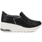 Tênis Kolosh Upper Slip On Feminino Preto -