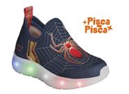 Tênis Led Flex Light Homem Aranha Kidy Infantil Masculino