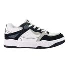 Tênis Logus Casual Solado Plataforma Masculino Branco e Preto