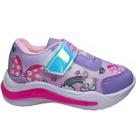 Tênis Luz Infantil Menina Casual Com Led Calce Fácil Mini Pé Mp-2307
