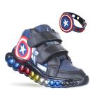 Tenis Luzinha Infantil Masculino Menino Com Luzes Colorida e Pulseira