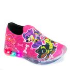 Tenis Luzinha Led Patrulha Super Heroes Infantil Menina Calce Fácil