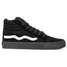 Tênis Mad Rats Lona Unissex Hi Top Black Onda Branca