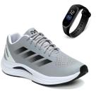 Tênis Masculino Academia Caminhada Corrida Leve Confortavel Kit com Relógio