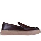 Tênis Masculino Bill Slip On em Couro Democrata 240904 Mogno