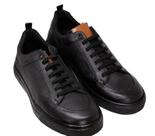 Tênis Masculino Casual Ixória em Couro Palermo Preto Tênis Masculino Casual Ixória em Couro Palermo Preto