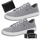 Tênis Masculino Casual Resistente + Cinto e Carteira Social