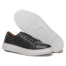 Tênis Masculino Chronos em Couro Preto Polo Urban