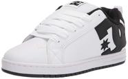 Tênis Masculino DC Shoes Court Graffik Skate Branco Preto EUA 11,5