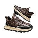 Tênis Masculino De Couro Com Estampa De Crocodilo 2025 Novo Casual Esportivo De Luxo Plataforma Moda