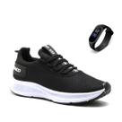 Tênis Masculino Esportivo Academia Caminhada Leve + Relógio