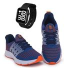 Tênis Masculino Esportivo Caminhada + Relógio Digital