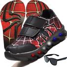 Tenis Masculino Infantil Led Aranha Oculos Chinelo Tenis Masculino Infantil Led Aranha Oculos Chinelo