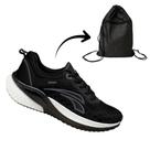 tenis masculino kolosh kit esportivo ultraleve preto Cor:PretoTamanho:40