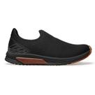 Tenis Masculino Ortopedico Slip on Masculino Confortavel Cor:Preto+PretoTamanho:40