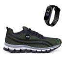 Tenis Masculino Para Caminhada Academia Dia a Dia + Relógio Digital Fino Tenis Masculino Para Caminhada Academia Dia a Dia + Relógio Digital Fino