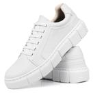 Tênis Masculino Preto Casual Estiloso Sola Alta Sneaker Chunky