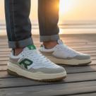 Tênis Masculino Reserva Couro R Broox - Branco/Verde
