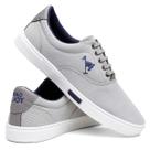 Tenis Masculino Sapatenis Polo Joy Confortavel Casual Cinza Tenis Masculino Sapatenis Polo Joy Confortavel Casual Cinza