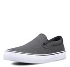 Tênis masculino sem cadarço Lugz Clipper preto e branco 11,5 EUA Tênis masculino sem cadarço Lugz Clipper preto e branco 11,5 EUA