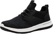 Tênis Masculino Skechers Classic Fit Delson-Camben Preto/Branco com Espuma de Memória