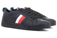 Tênis Masculino Tommy Hilfiger Casual Dino 9A Bandeira Couro Clássico Original Tênis Masculino Tommy Hilfiger Casual Dino 9A Bandeira Couro Clássico Original