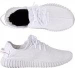 Tênis Meia Feminino e Masculino Branco Leve Confortável Caminhada Academia Casual Tênis Meia Feminino e Masculino Branco Leve Confortável Caminhada Academia Casual