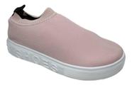 Tênis Meia Feminino Slip On Confortável Valesca 8265.153 Nude 37