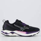 Tênis Mizuno Wave Dinasty 7 Feminino Preto e Roxo
