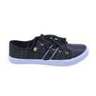 Tênis Moda Feminino Moleca Nice Monograma Preto