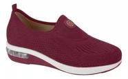 Tenis modare casual fem. c/ sola sint. cabe vinho 7320217