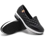 Tênis Modare Feminino Slip On Preto Matelassê Conforto Ref. 7320.263
