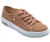 Tênis Moleca Casual Feminino Microperfuros Nude 5750.103