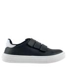 Tênis Moleca Feminino Casual Preto e Branco Fecho em tiras autocolantes