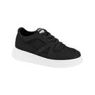 Tênis Moleca Feminino Flatform Casual Urbano Conforto Preto