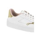 Tênis Moleca Plataforma Feminino Metalizada Conforto Branco